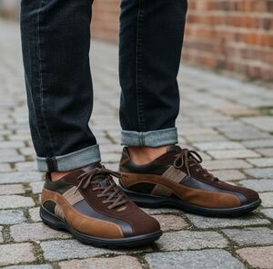 LLOYD & Bartoli BAZAR 4485 Men Leather Sneaker US 13 Suede Casual  Made In Italy